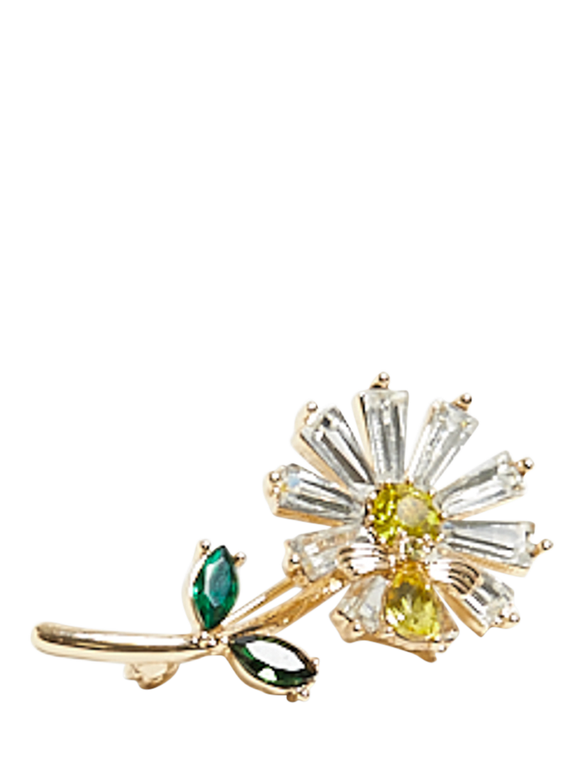 Product image 3 of 3, which shows Jon Richard Gold Plated Daisy Brooch, Gold
