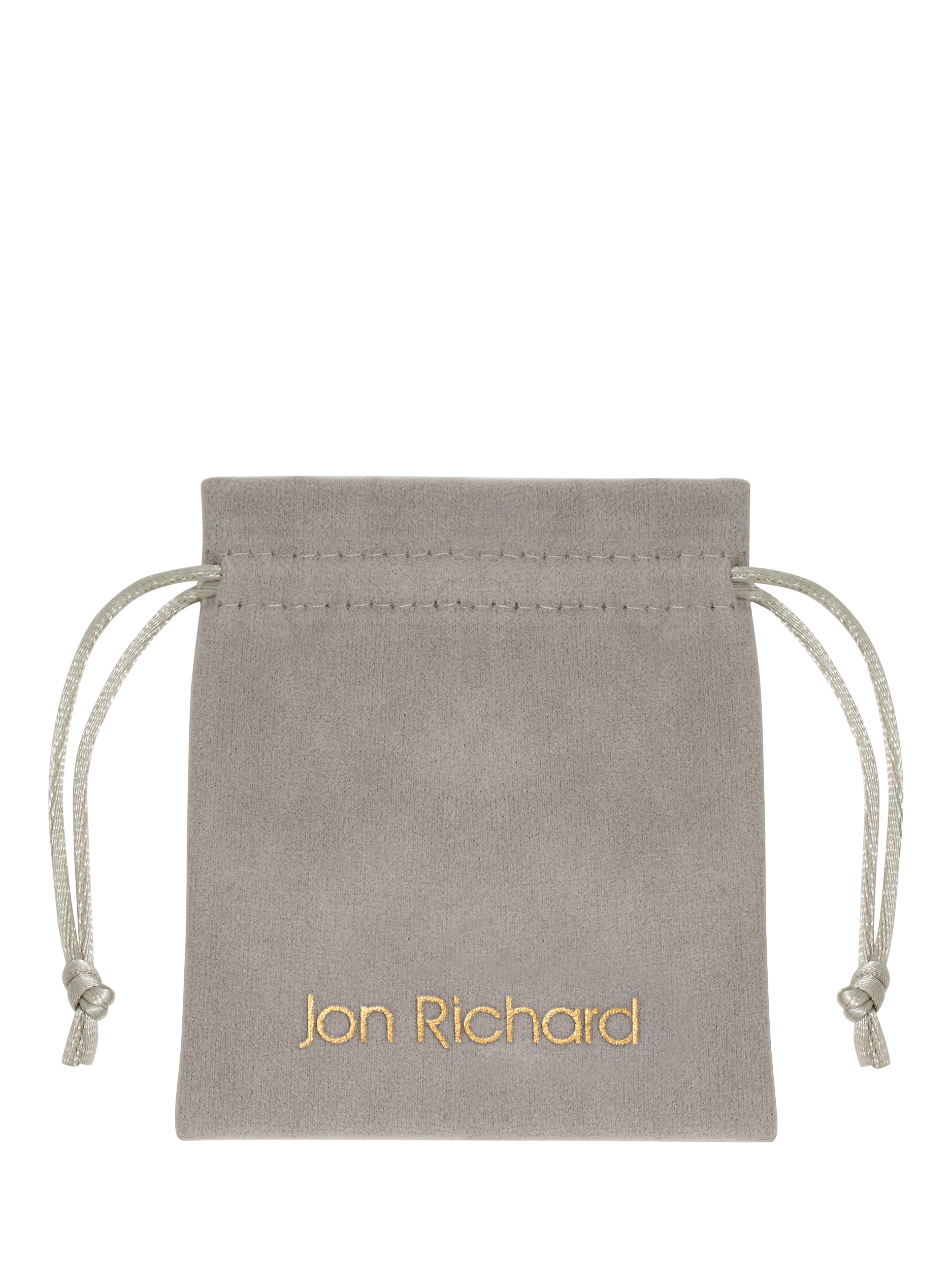 Product image 4 of 4, which shows Jon Richard Gold Plated and Cubic Zirconia Leaf Earrings, Gold