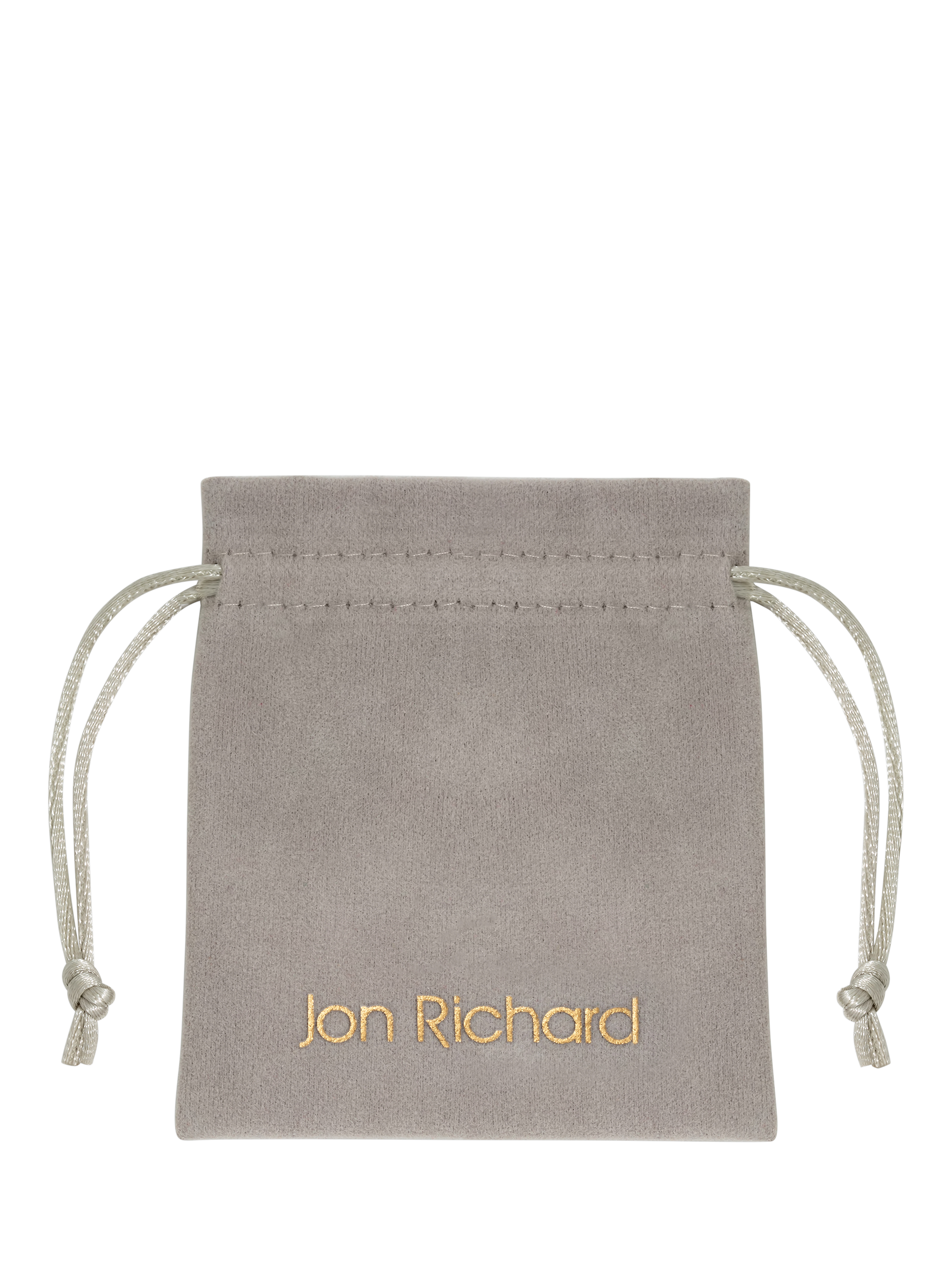 Product image 3 of 3, which shows Jon Richard Cubic Zirconia Mixed Floral Huggie Earrings, Silver