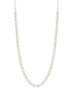 Jon Richard Adjustable Pearl Longline Necklace, Gold, Gold
