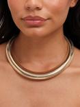 Jon Richard Gold Plated Statement Omega Necklace, Gold