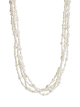 Jon Richard Gold Plated Semi Precious Multi Row Twisted Necklace, Gold