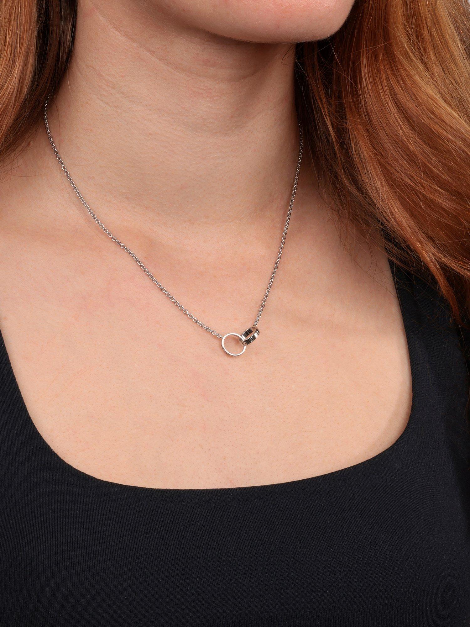 Product image 2 of 5, which shows Pre-loved Cartier 18ct White Gold Baby Love Pendant Necklace, White Gold