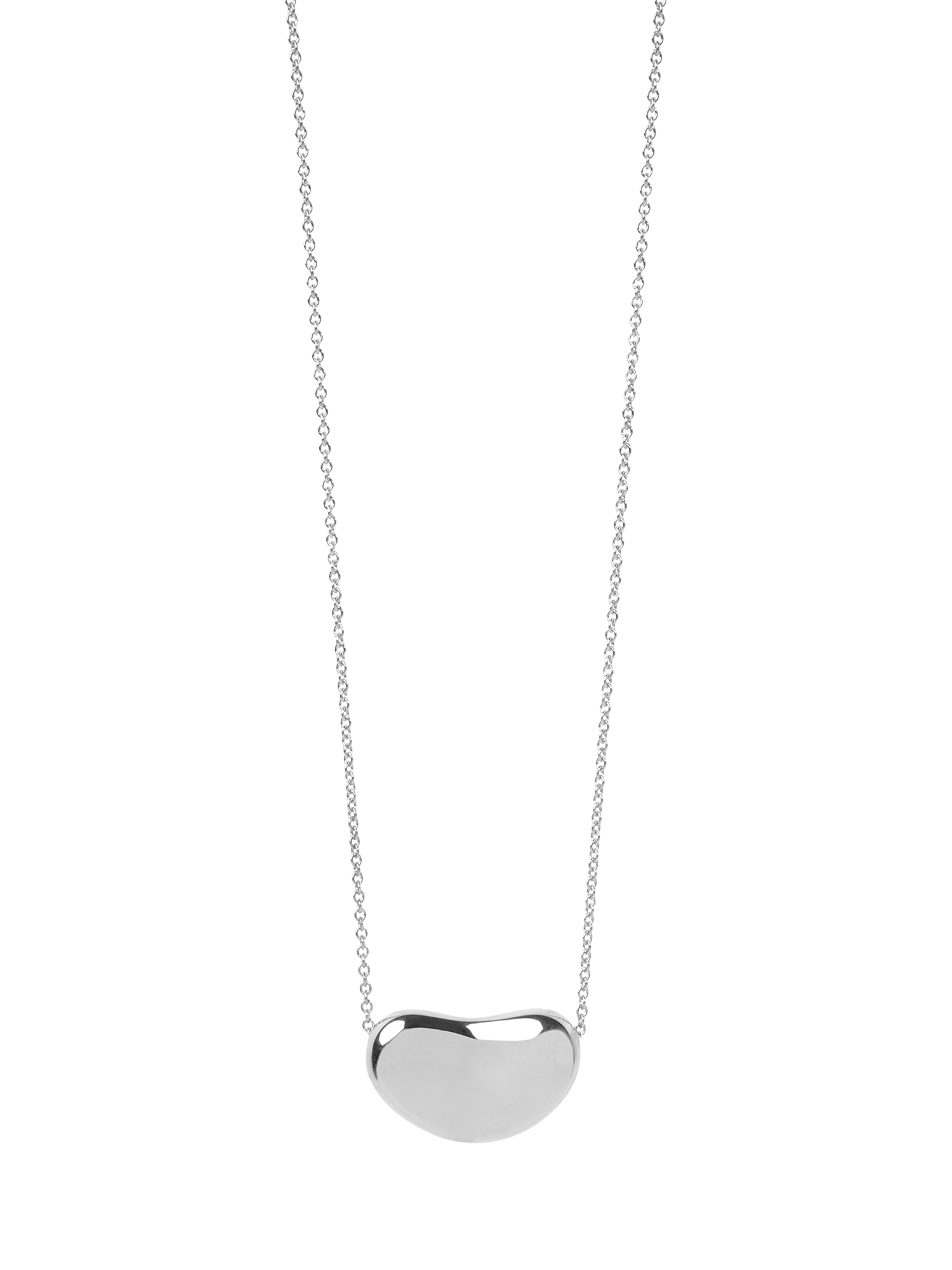 Pre-loved Tiffany & Co. Sterling Silver Elsa Peretti Bean Design Pendant Necklace