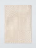 John Lewis Cable Knit Patchwork Baby Blanket, Natural