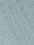 John Lewis Baby Cable Stitch Baby Blanket, Ice Blue