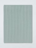 John Lewis Baby Cable Stitch Baby Blanket, Sage