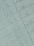 John Lewis Baby Cable Stitch Baby Blanket, Sage