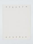 John Lewis Floral Embroided Baby Blanket, Ivory