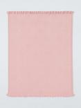 John Lewis Ruffle Hearts Baby Blanket, Pink