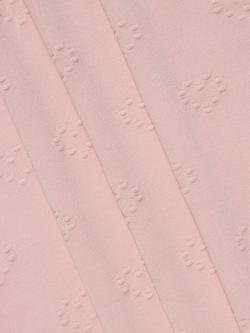 John Lewis Ruffle Hearts Baby Blanket, Pink - view 2, Pink