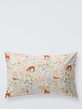John Lewis Floral Ditsy Reversible Duvet Cover and Pillowcase Set, Cotbed, Pink