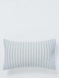 John Lewis Kids' Classic Seersucker Stripe Duvet Cover and Pillowcase Set, Cotbed, Blue
