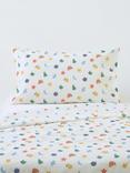 John Lewis Happy Faces Reversible Duvet Cover and Pillowcase Set, Cotbed, Multi