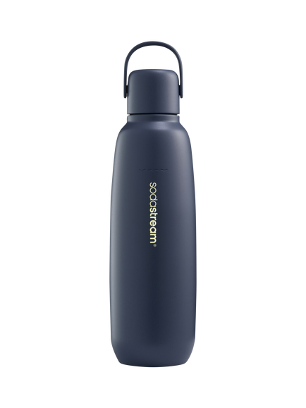 SodaStream Double Wall Vacuum Insulation Stainless Steel Sparkling Drinks Bottle, 900ml, Blue