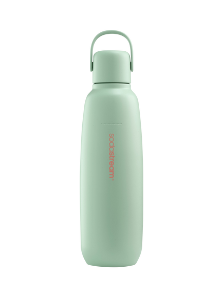SodaStream Double Wall Vacuum Insulation Stainless Steel Sparkling Drinks Bottle, 900ml, Mint