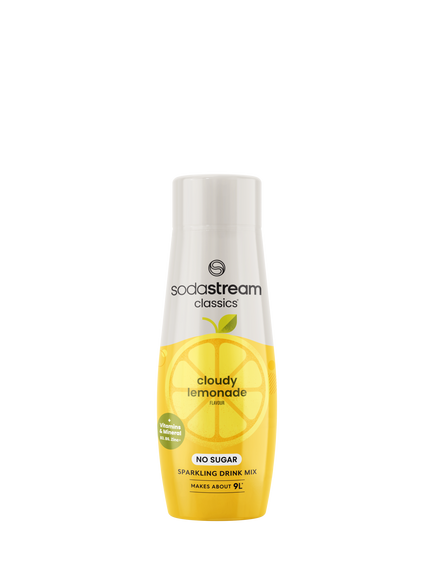 SodaStream Classics No Sugar Cloudy Lemon Sparkling Drink Mix, 440ml, Multi