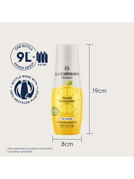 SodaStream Classics No Sugar Cloudy Lemon Sparkling Drink Mix, 440ml - view 2, Multi