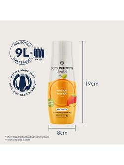 SodaStream Classics No Sugar Orange & Mango Sparkling Drink Mix, 440ml - view 2, Multi
