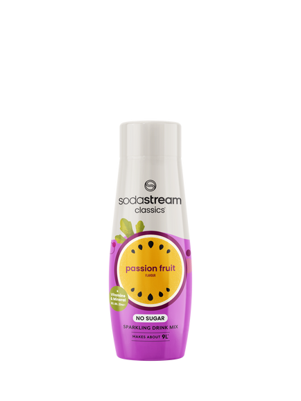 SodaStream Classics No Sugar Passion Fruit Sparkling Drink Mix, 440ml, Multi