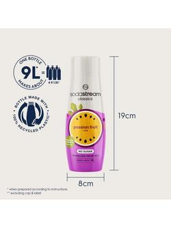 SodaStream Classics No Sugar Passion Fruit Sparkling Drink Mix, 440ml - view 2, Multi