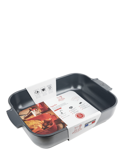 Peugeot Stoneware Rectangular Roaster, 40cm, Slate Grey - view 2, Slate Grey