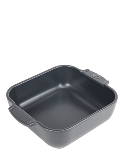 Peugeot Stoneware Square Roaster, 21cm, Slate Grey, Slate Grey