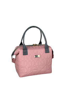 Beau & Elliot Oxford Quilted Convertible Insulated Lunch Cooler Bag, 8L, Mallow, Mallow