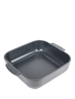 Peugeot Stoneware Square Roaster, 28cm, Slate Grey, Slate Grey
