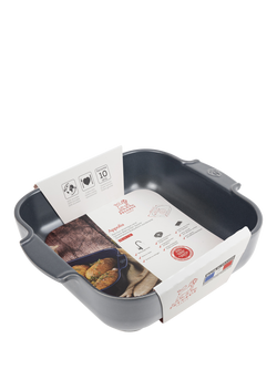 Peugeot Stoneware Square Roaster, 28cm, Slate Grey - view 2, Slate Grey