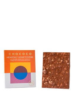 Chococo Heavenly Honeycombe 47% Colombia Milk Chocolate Honeycomb Bar, 75g, 