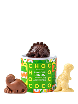 Chococo Rawsome Dinos Assorted Chunky Chocolate Dinosaurs, 80g, 