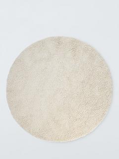 John Lewis Darwin Wool Rich Rug, Dia. 240 cm, Ivory