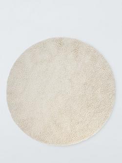 John Lewis Darwin Wool Rich Rug, Dia. 240 cm, Ivory, Ivory