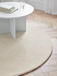 John Lewis Wellington Pure Wool Rug, Dia. 200 cm, Ivory