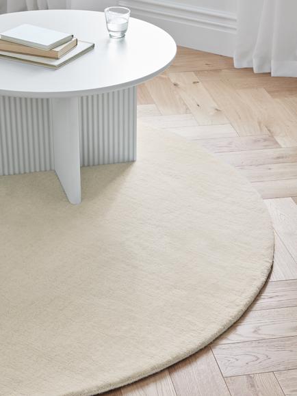 John Lewis Wellington Pure Wool Rug, Dia. 200 cm, Ivory - view 2, Ivory