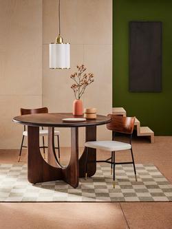 MADE Arlo Round Dining Table, Dark - view 2, Dark