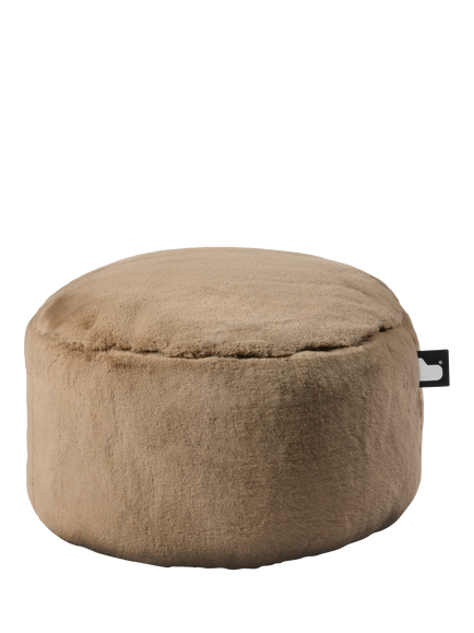 Extreme Lounging Faux Fur Drum B-Pouffe, Mink, Mink