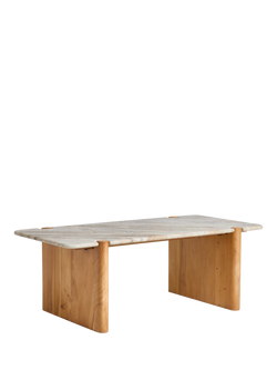 MADE Callen Coffee Table, Natural, Marble