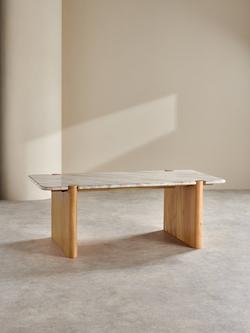 MADE Callen Coffee Table, Natural - view 2, Marble