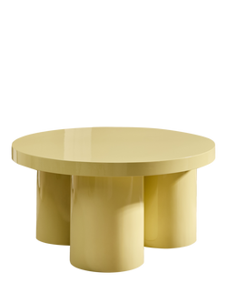 MADE Lacey Round Coffee Table, Yellow, Yellow