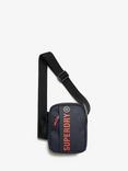 Superdry Tarp Logo Crossbody Bag, Eclipse Navy