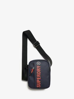 Superdry Tarp Logo Crossbody Bag, Eclipse Navy, Eclipse Navy