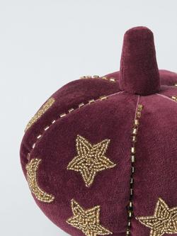 John Lewis Velour Celestial Pumpkin, Plum - view 2, Plum