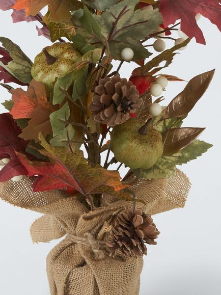 John Lewis Green Pumpkin Tree in Pot, H60cm - view 2, Green Multi