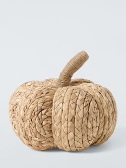 John Lewis Braided Pumpkin Decoration, H23cm, Brown