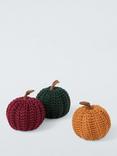 John Lewis Knitted Pumpkins, Set of 3, Multi