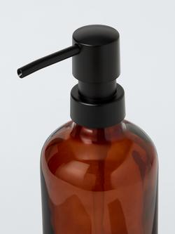 John Lewis Glass Soap Dispenser, Auburn - view 2, 