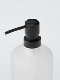 John Lewis Frosted Glass Soap Dispenser, White