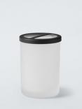 John Lewis Frosted Glass Bathroom Tumbler, White